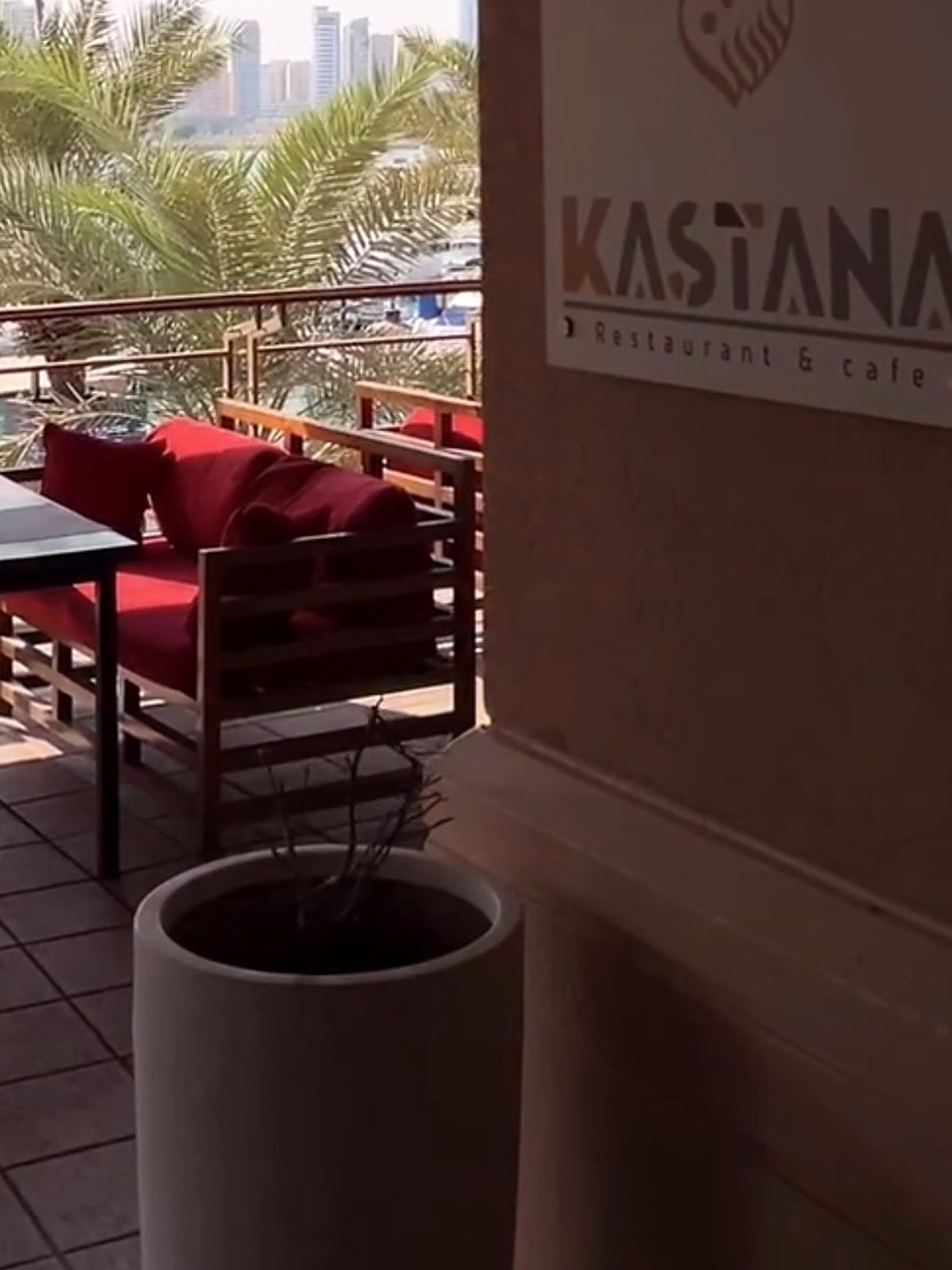 Kastana marina-side terrace at Marina Crescent, Salmiya